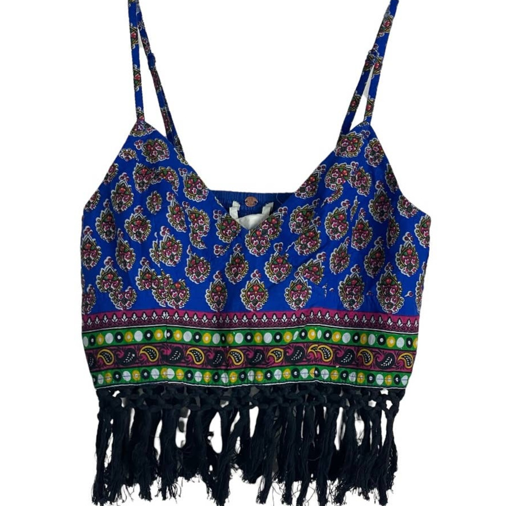 Free People One Bustier Cotton Fringe top Size XS/P